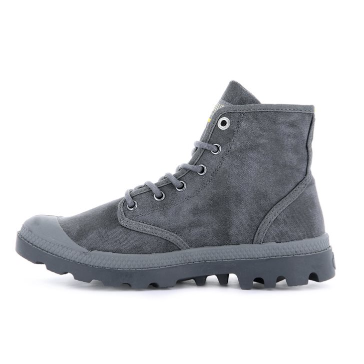 Bottes Palladium Pampa Hi WAX Femme Grise | FR FCT203U